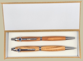 Click Pen & Pencil set with Chrome Fittings